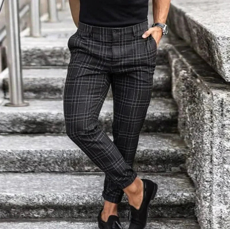 Checked Trousers for Men | Enzo LARISCOTT