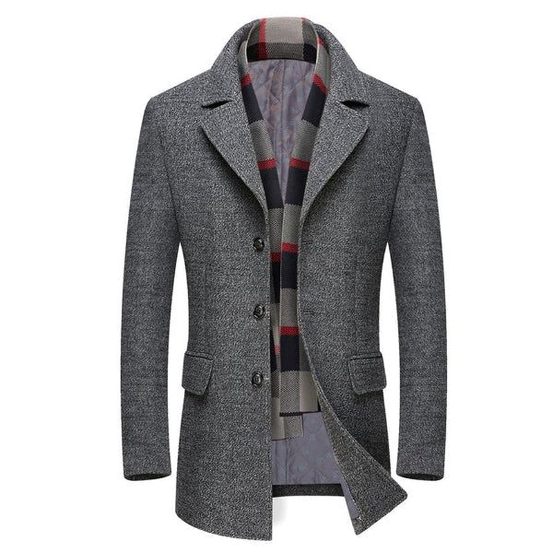 Classic men's wool coat | RAYAN LARISCOTT