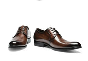 Italian Derby Lace-Up Leather Dress Shoes for Men | Ortwin LARISCOTT