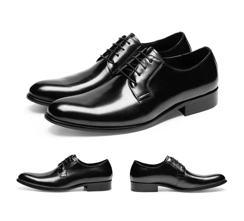 Italian Derby Lace-Up Leather Dress Shoes for Men | Ortwin LARISCOTT