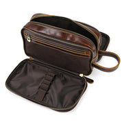 Leather Travel Cosmetic Bag with Large Capacity | Manlius LARISCOTT