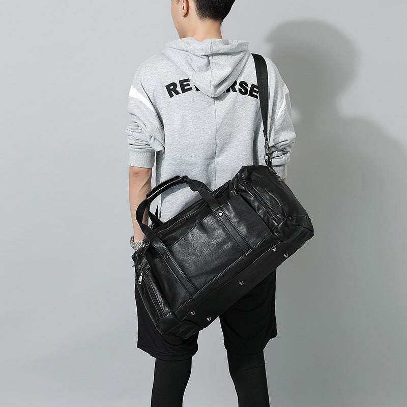 Men's Black Travel Duffel Bag | Deneb LARISCOTT