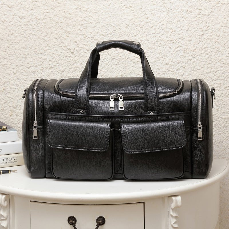 Men's Leather Travel Bag – Large Capacity Duffle for Business & Weekend Trips | Orionis LARISCOTT