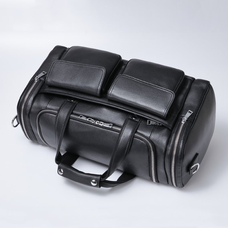 Men's Leather Travel Bag – Large Capacity Duffle for Business & Weekend Trips | Orionis LARISCOTT