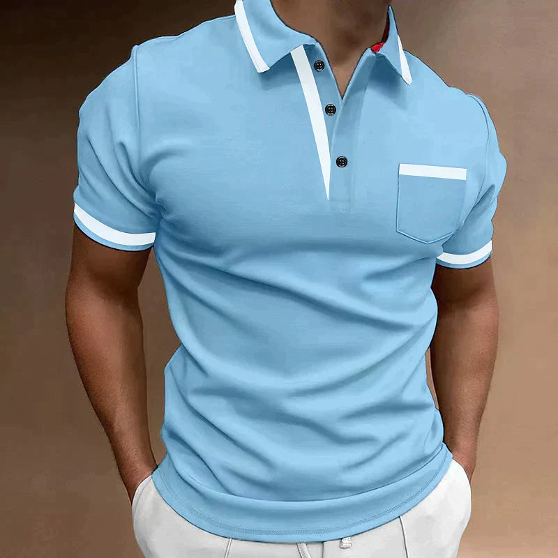 Men's Polo Shirt with Buttons | Bertram LARISCOTT