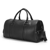 Modern Man Travel Bag Leather Black | Alcyon LARISCOTT