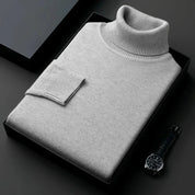 Turtleneck Sweater - Cashmere-Cotton Blend for Men | Elyon LARISCOTT