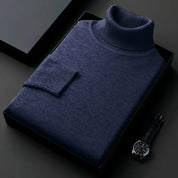 Turtleneck Sweater - Cashmere-Cotton Blend for Men | Elyon LARISCOTT